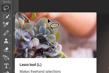 استفاده از Lasso Tool